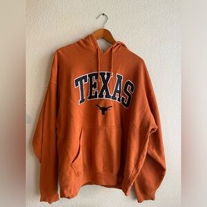 Vintage University of Texas Longhorns Sweatshirt Orange Black Size XXL Hoodie